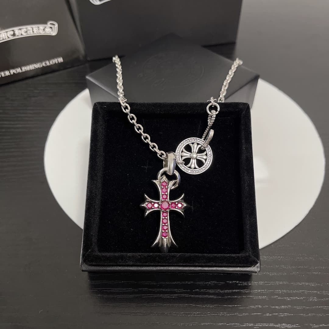 크롬하츠 CH 크로스 베이비 팻 파베 루비