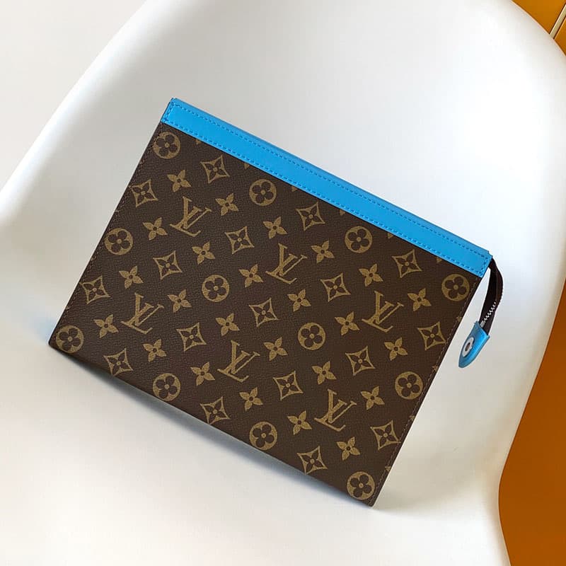 루이비통 모노그램 포쉐트 보야주 MM 가스톤 블루 M12815