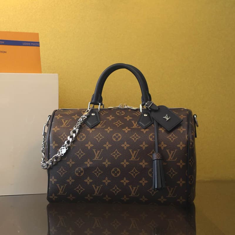 루이비통 스피디 소프트 30 다크 모노그램 M12243