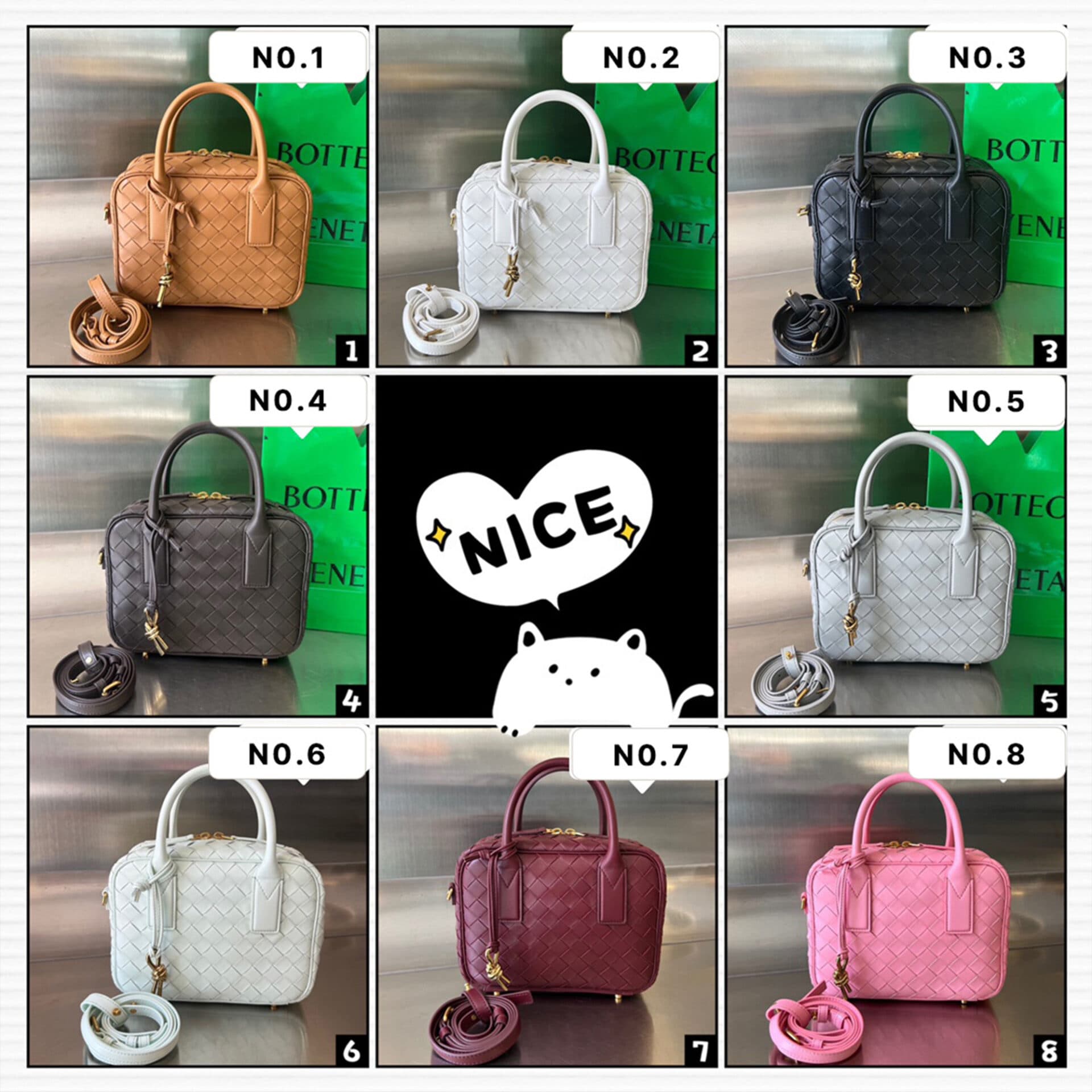 보테가베네타 겟어웨이 스몰 크로스 탑 핸들 백 23.5*17.5*9CM “8COLOR”