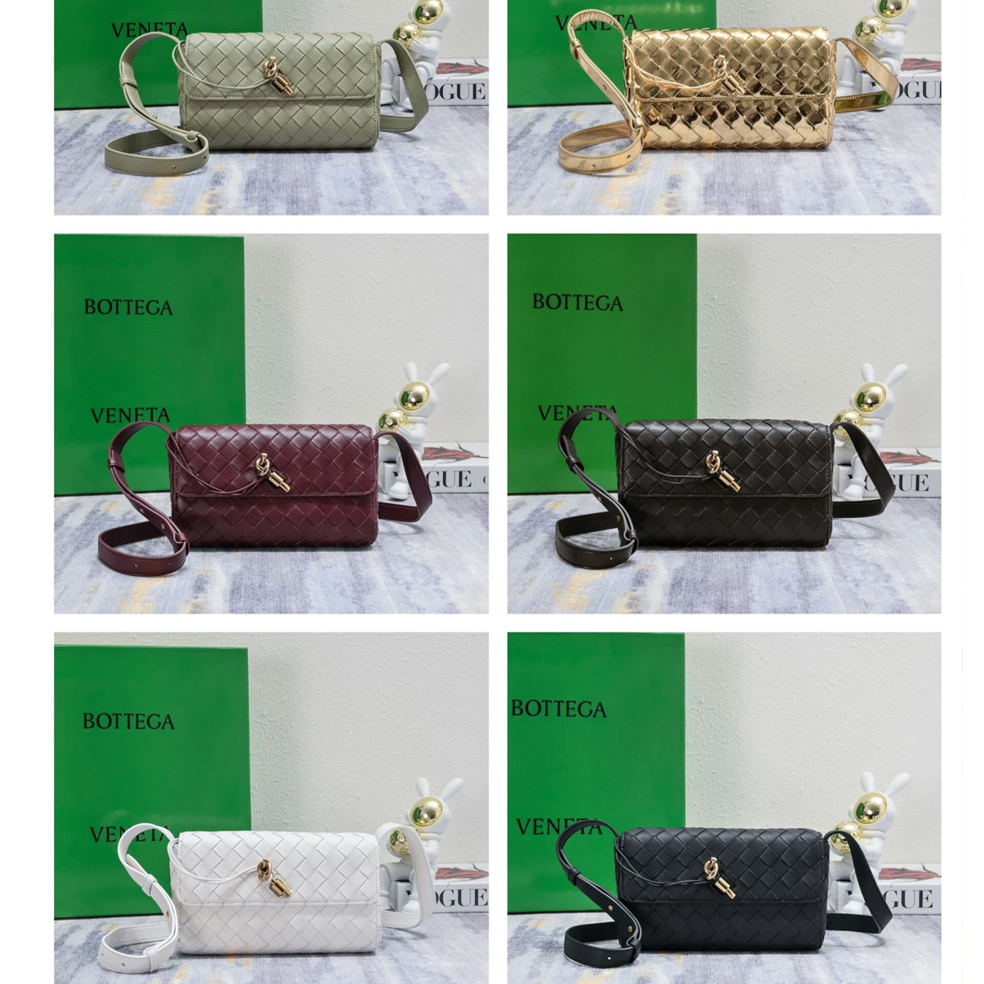 보테가베네타 미니 안디아모 크로스 바디 백 21.5*13*4.5CM “6COLOR”