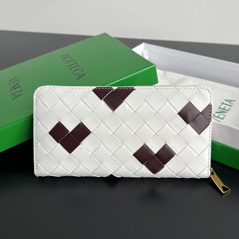 보테가베네타 발렌타인 지퍼 장지갑 593217
