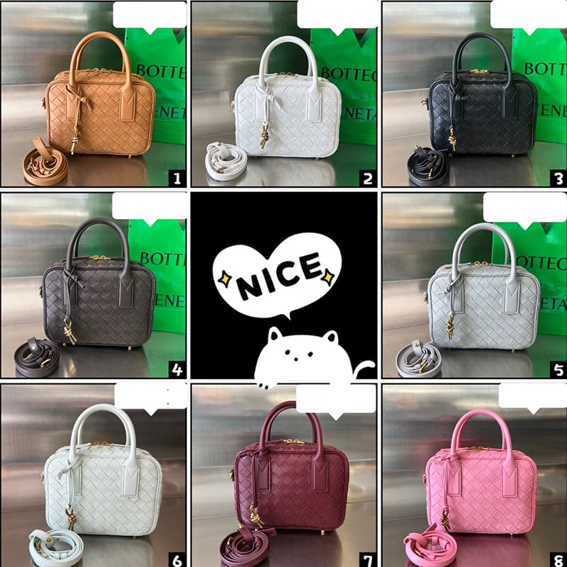 보테가베네타 스몰 겟어웨이 탑 핸들 백 776736