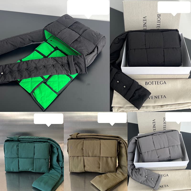 보테가베네타 스몰 패디드 테크 카세트 백 755182