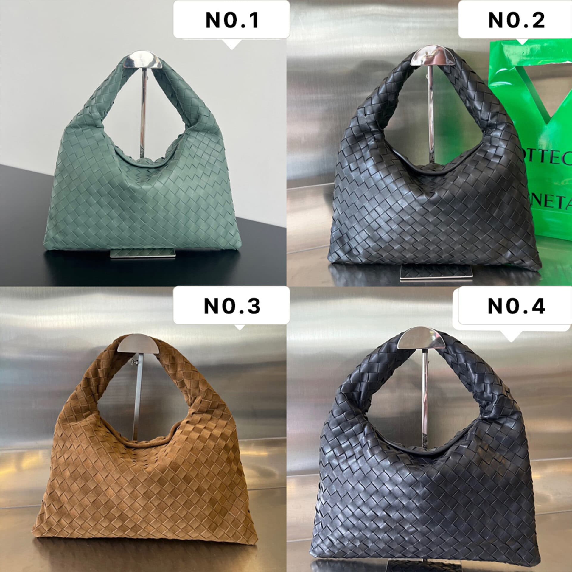 보테가베네타 안드레치아토 스몰 홉 숄더 백 763966 “4COLOR”