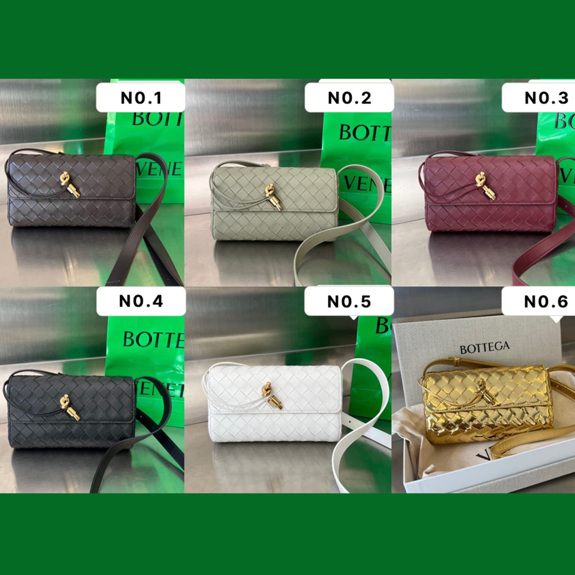 보테가베네타 인트레치아토 미니 안디아모 크로스 바디백 21.5*13.5*4.5CM “6COLOR”