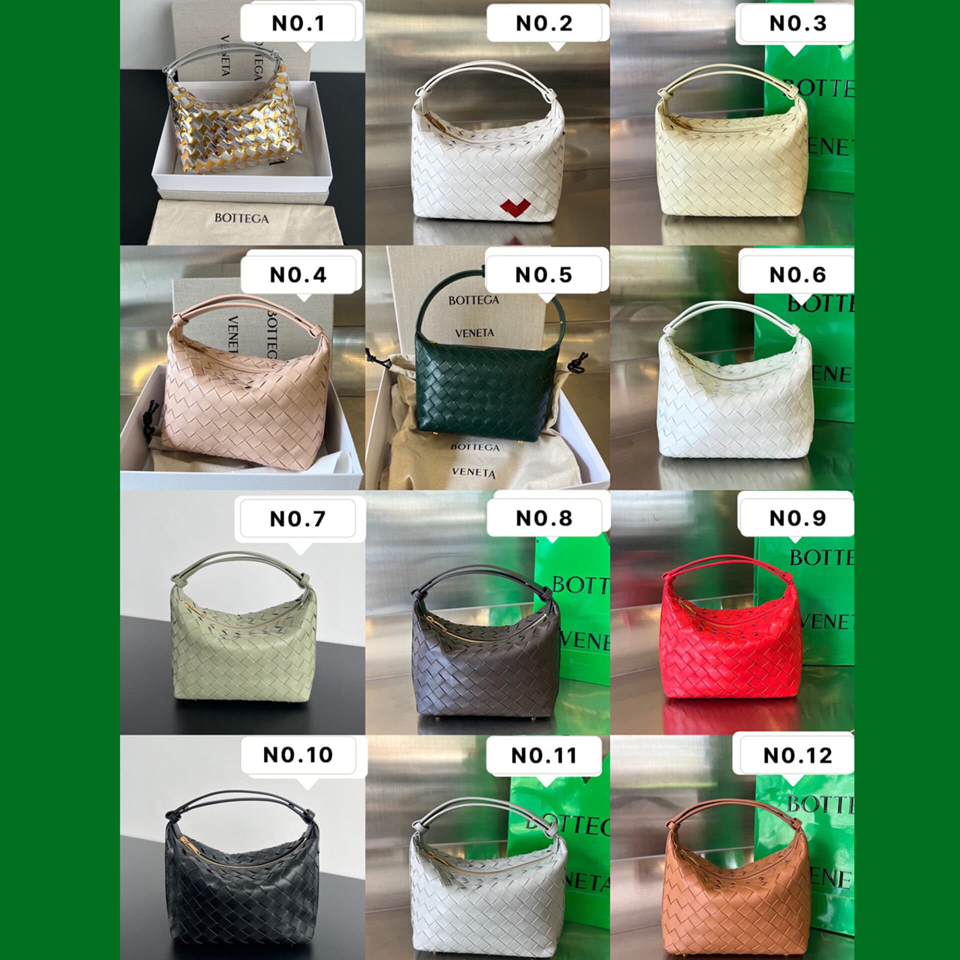 보테가베네타 인트레치아토 미니 월리스 숄더 백 22*13*9.5CM “12COLOR”