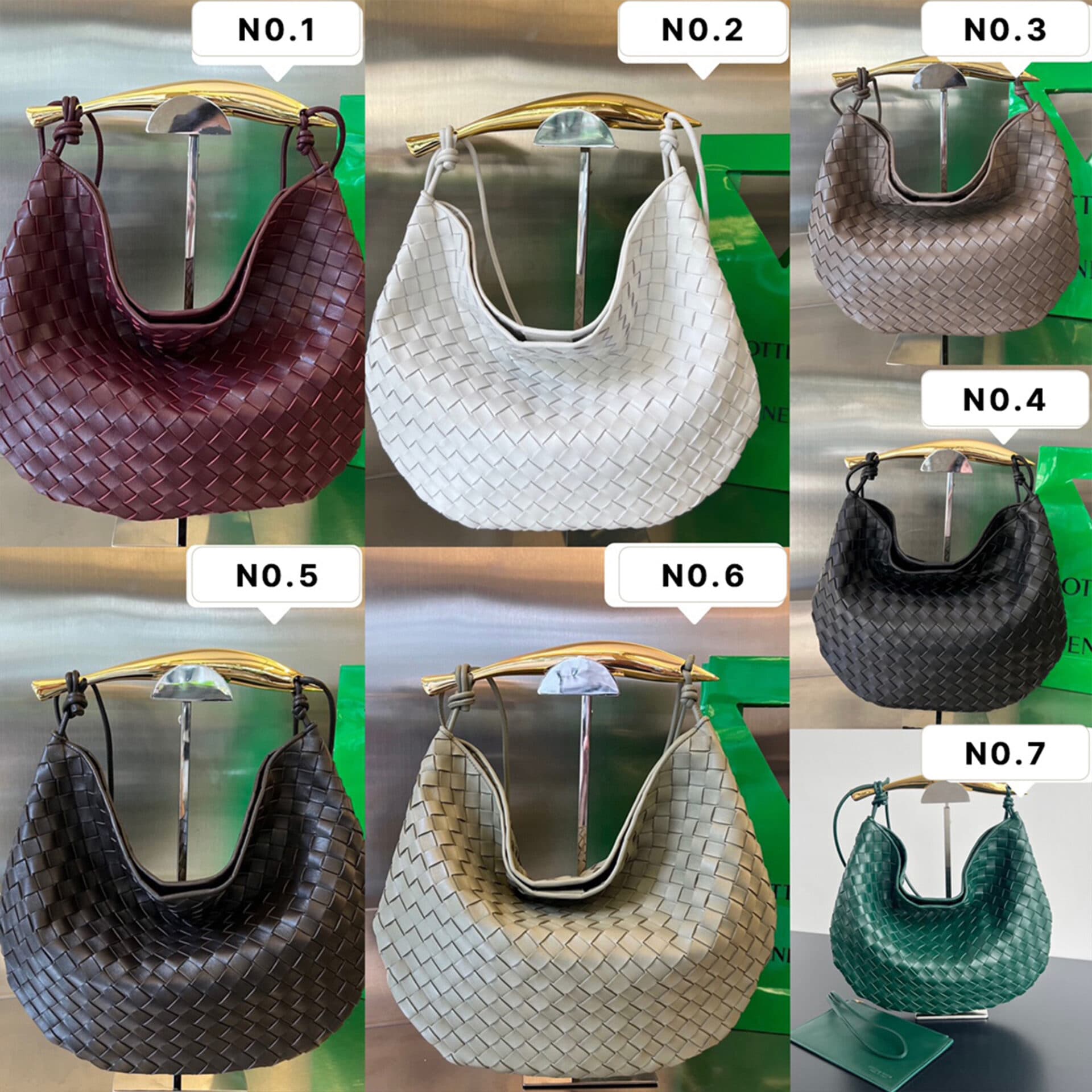 보테가베네타 인트레치아토 미디엄 사르딘 숄더 백 39*31*12CM “7COLOR”