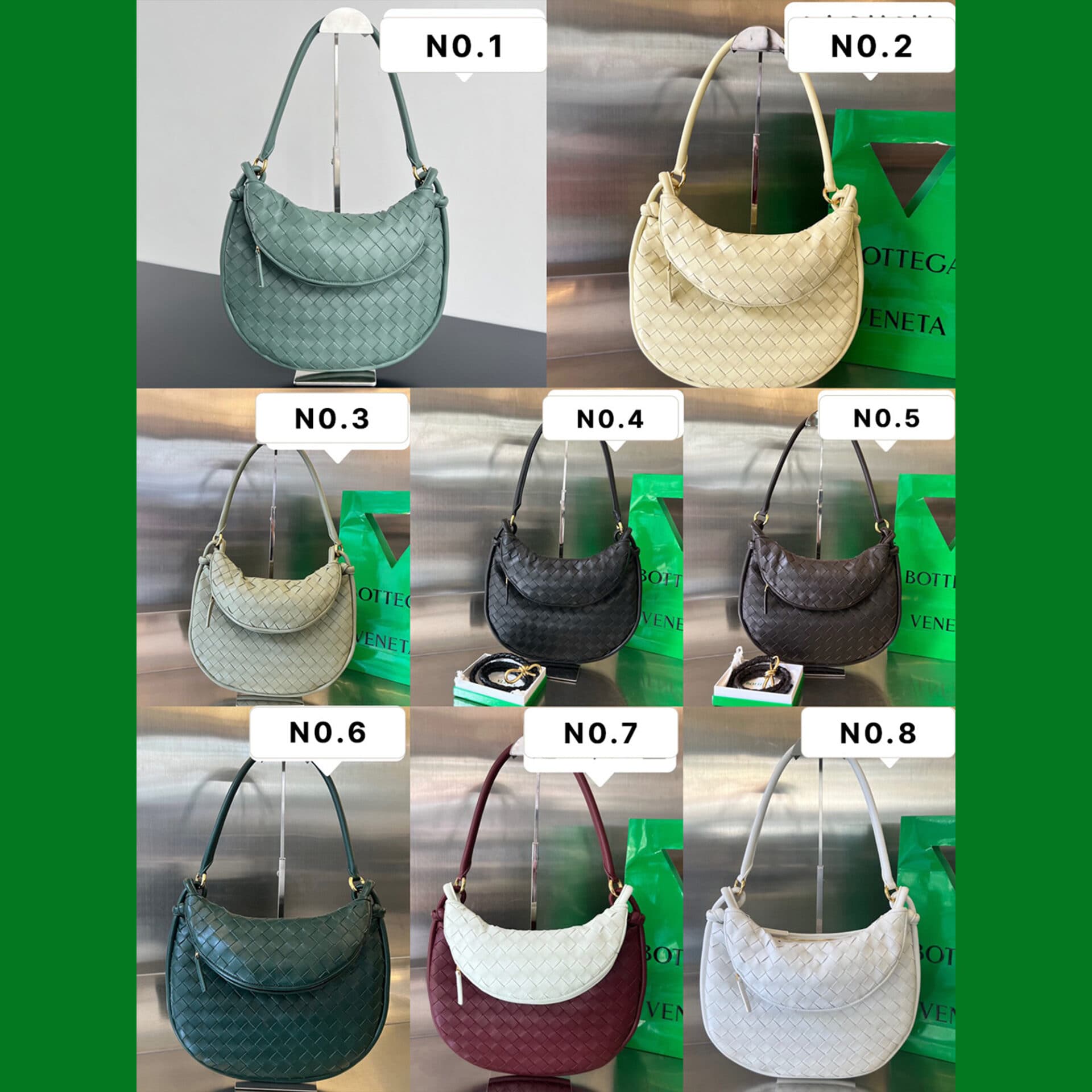 보테가베네타 인트레치아토 미디엄 제멜리 숄더 백 36*25*10CM “8COLOR”