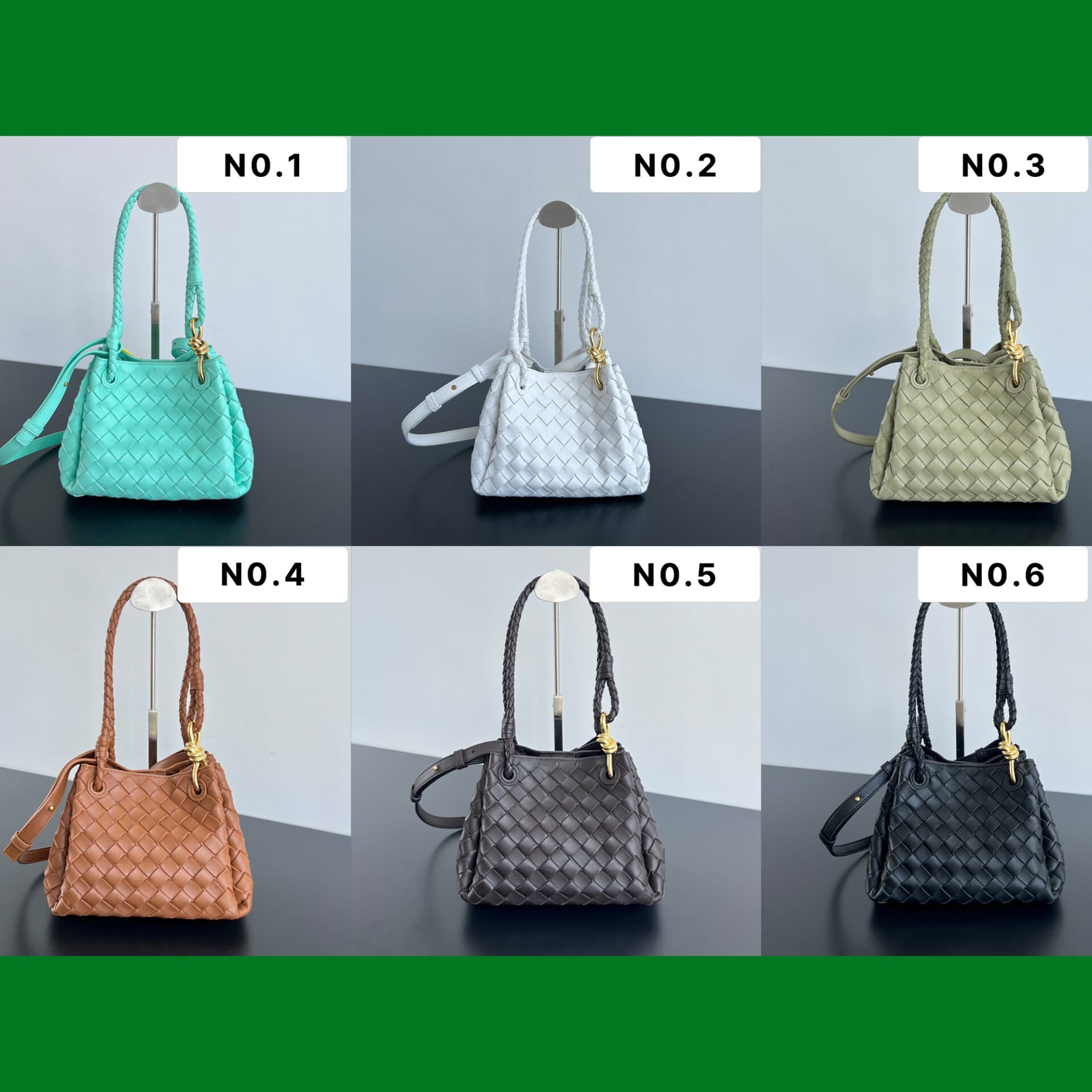 보테가베네타 인트레치아토 스몰 파라슈트 숄더 백 21*17*16.5CM “6COLOR”