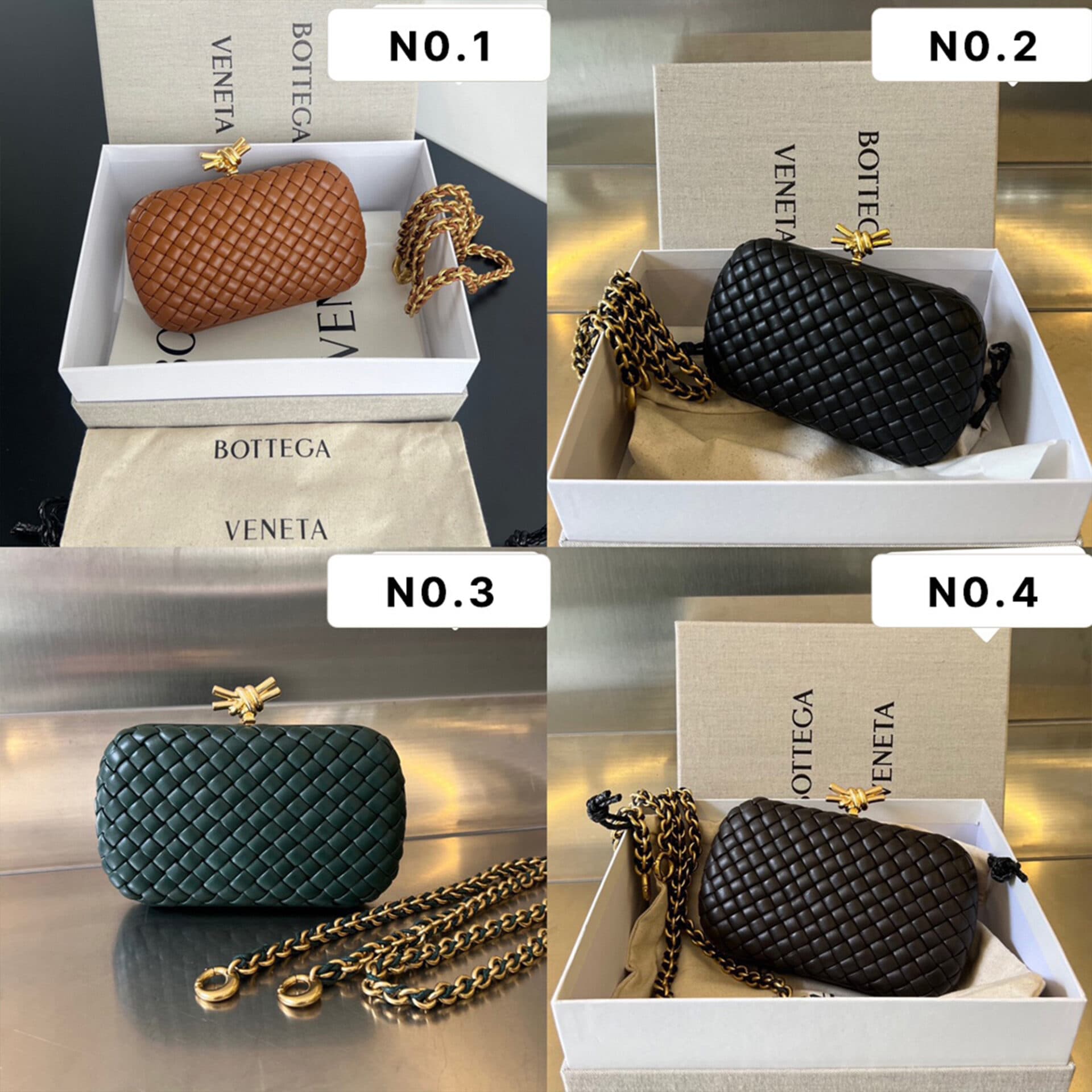 보테가베네타 인트레치아토 체인 놋 미노디에르 클러치 19*11.5*5CM “4COLOR”