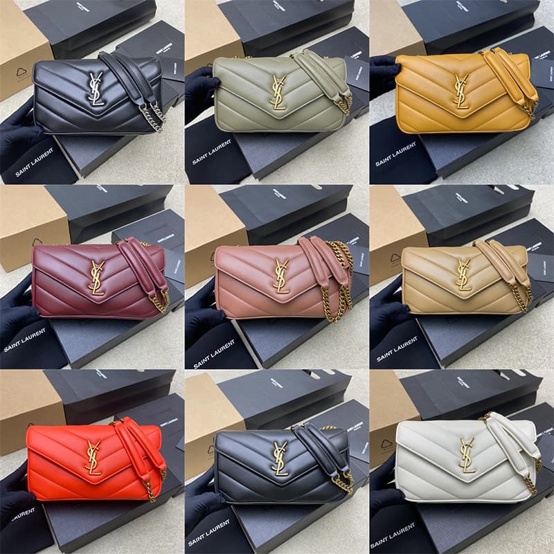 생로랑 루루 토이 램스킨 스몰 크로스 백