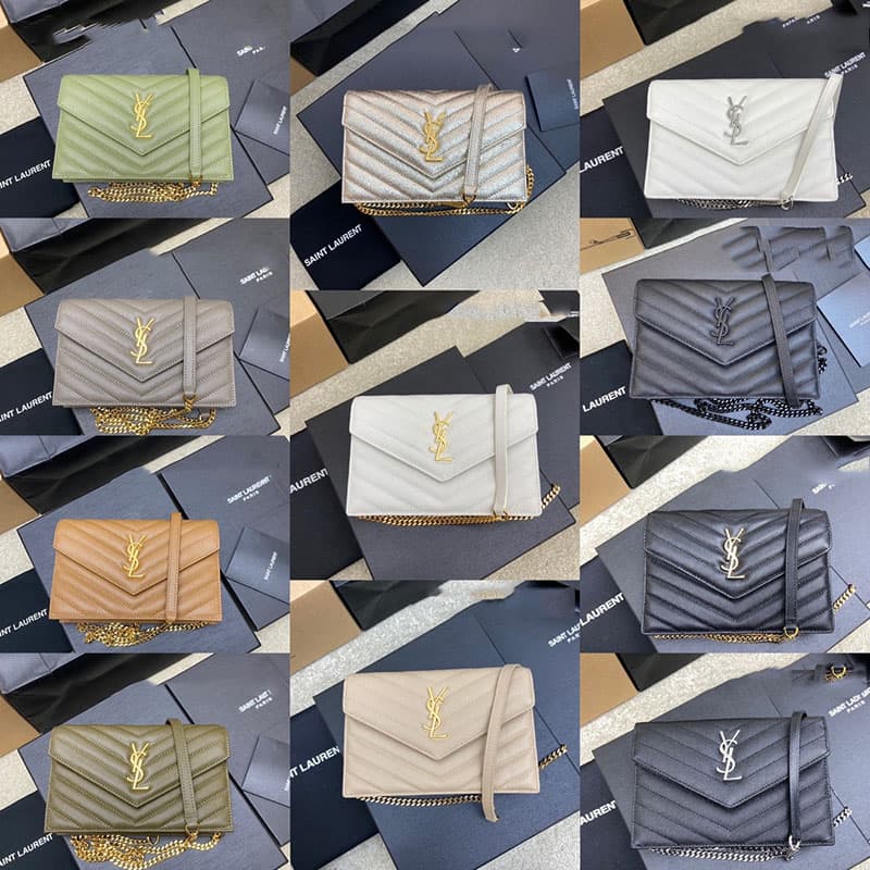 생로랑 모노그램 스몰 체인 woc 숄더백