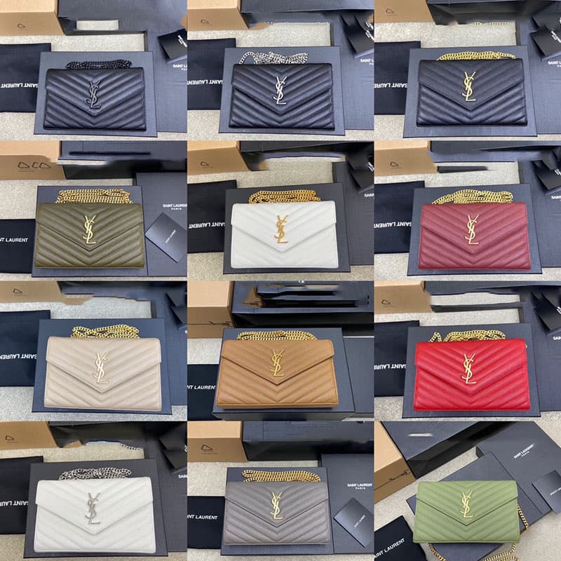 생로랑 모노그램 체인 woc 숄더백