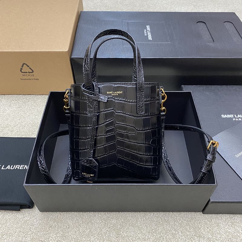 생로랑 토이 쇼퍼 미니 토트 백