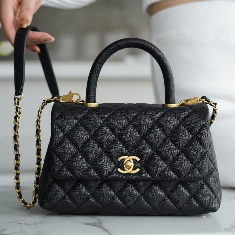 샤넬 코코 핸들 스몰백 금장