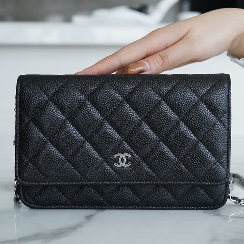 샤넬 클래식 WOC 블랙/은장 HAAS 가죽