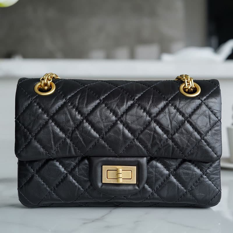 샤넬 2.55 미니 빈티지 플랩백 금장