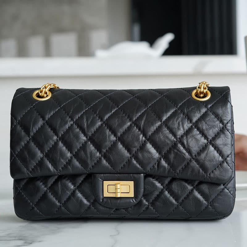 샤넬 2.55 빈티지 플랩백 금장