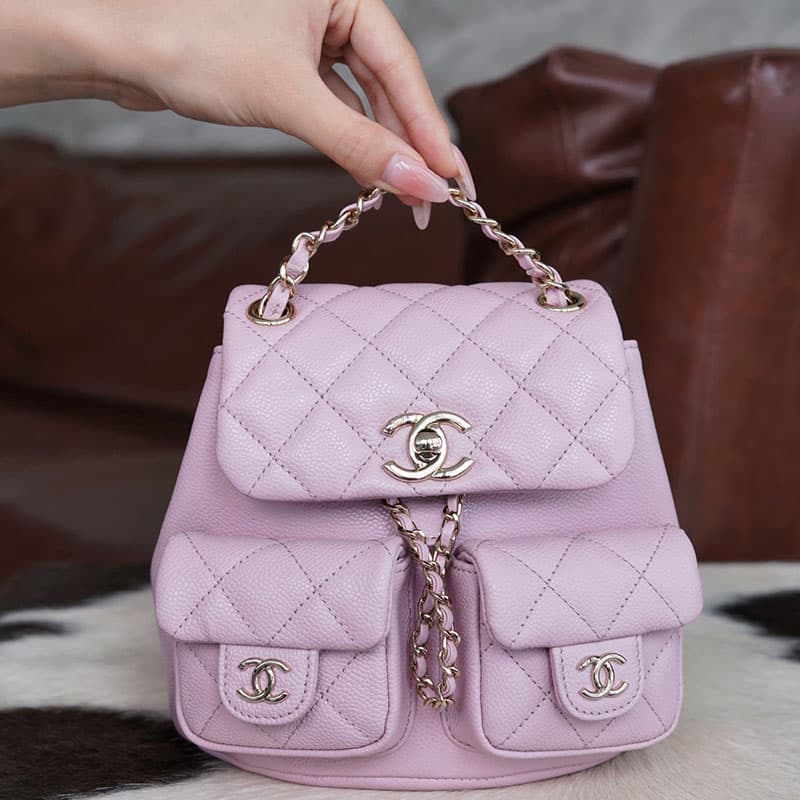 샤넬 24A HAAS 더블 포켓 듀마 미니 백백