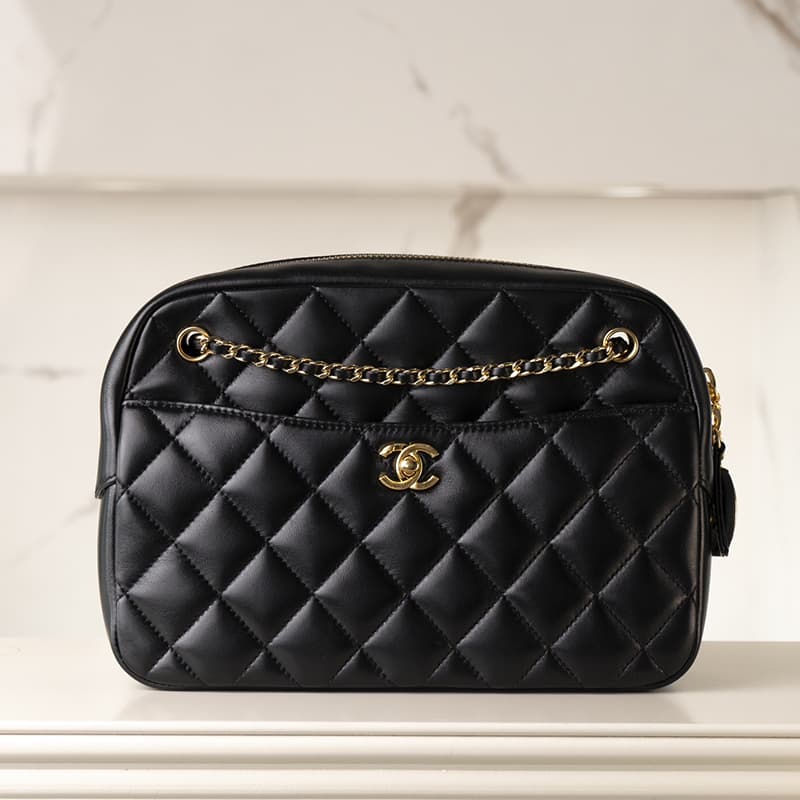 샤넬 24K 골드메탈 카메라백 라지