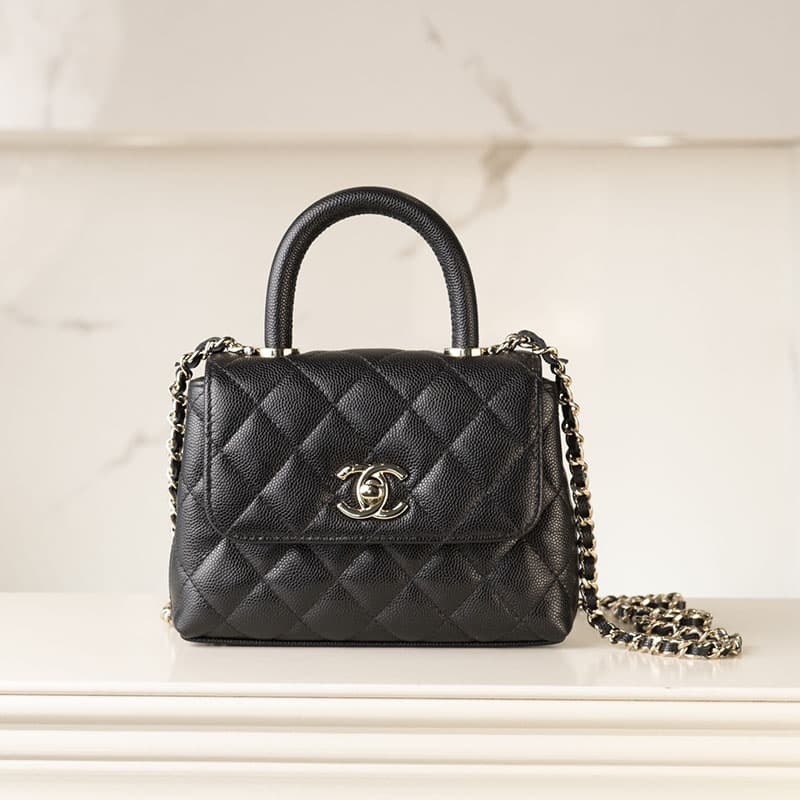 샤넬 24k 코코 핸들 나노 미니백 HAAS 가죽