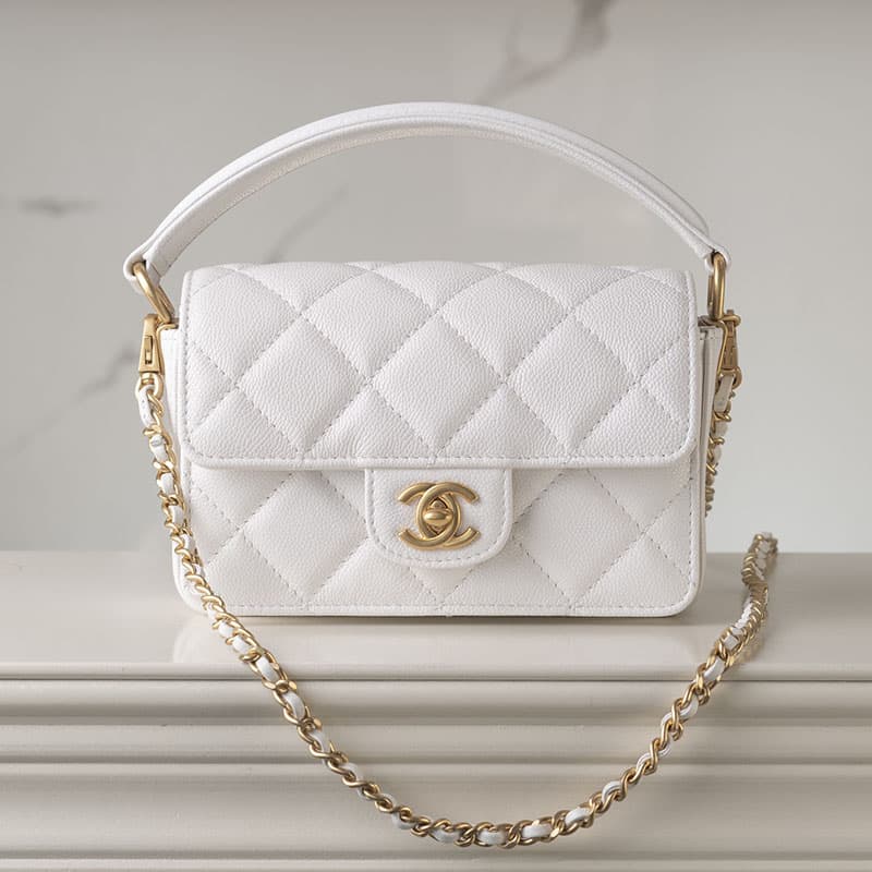 샤넬 24k 핸들 플랩백 미니