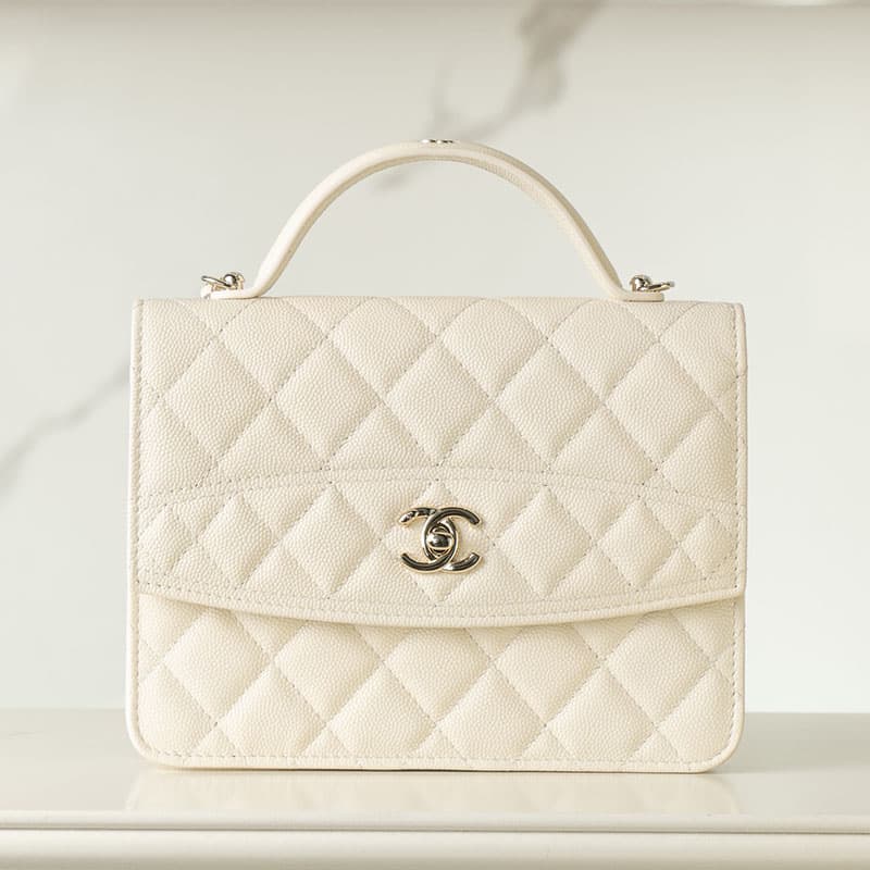 샤넬 25C 탑 핸들 미니 백팩