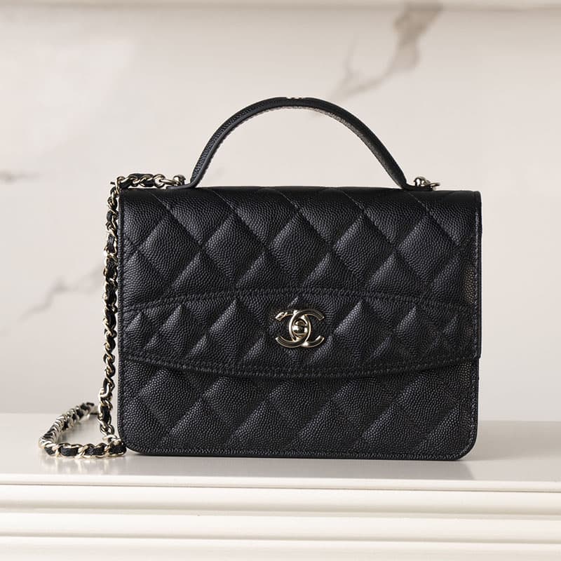 샤넬 25C 탑 핸들 미니 백팩