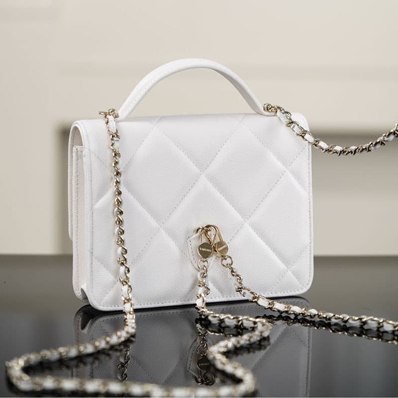 샤넬 25k 탑 핸들 체인 백팩