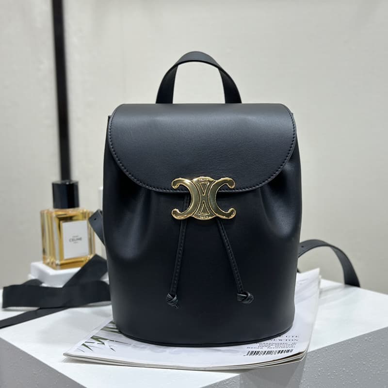 셀린느 드로우스트링 보니 백팩 블랙 카프스킨 118703