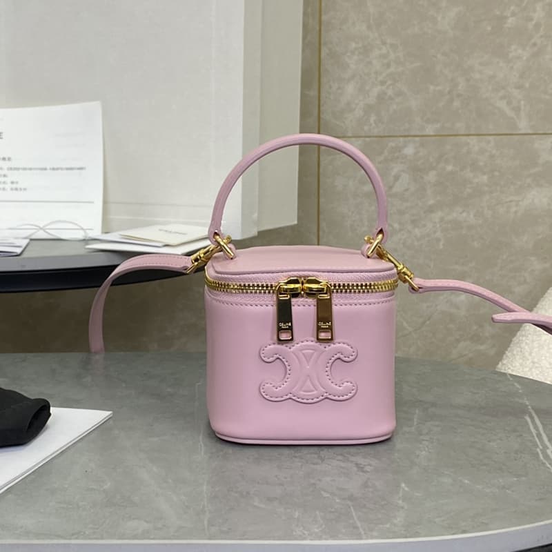 셀린느 미니 베니티 백 퀴르 트리옹프 핑크 10J763