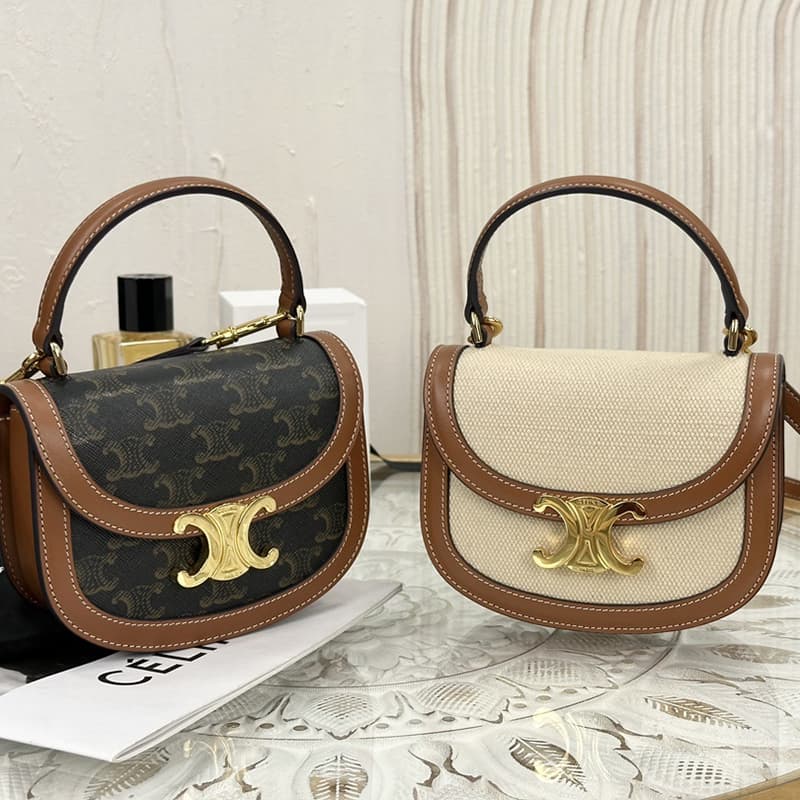 셀린느 미니 베사체 클레아 트리오페 캔버스 10K502