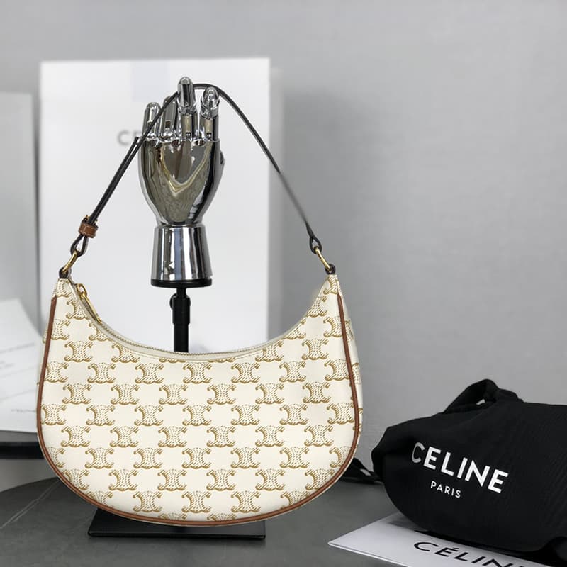 셀린느 아바 백 트리옹프 캔버스 화이트 193952