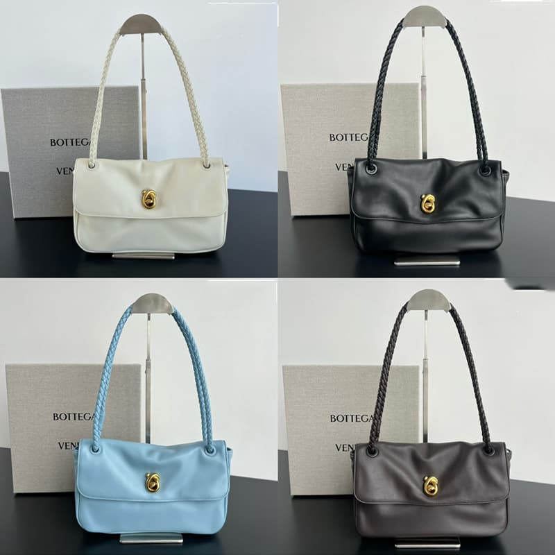 보테가베네타 매디슨 플랩 놋 숄더 백 폰단트 836296