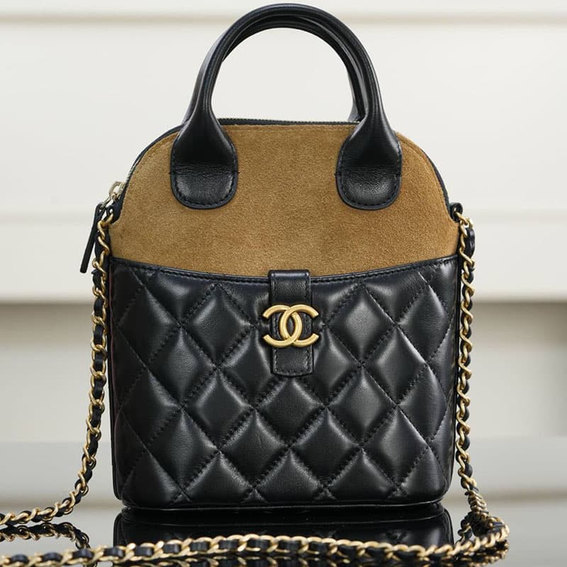 샤넬 25A 스웨이드 카프스킨 체인 미니백
