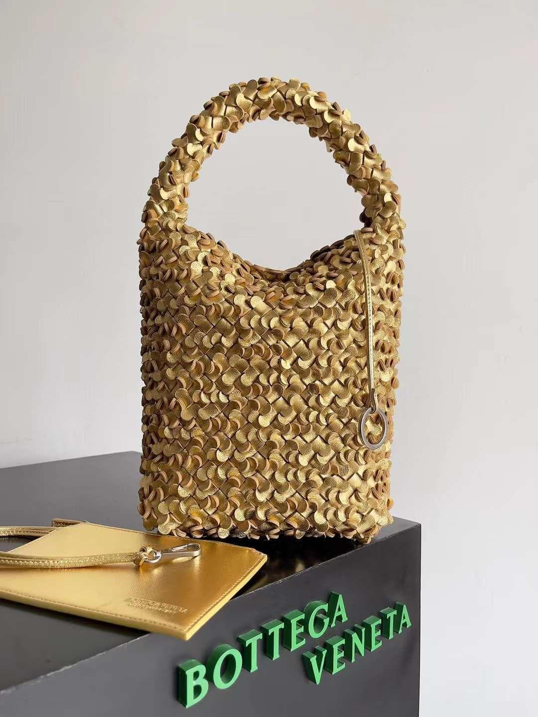 Bottega Veneta Cabat Bucket Sequins