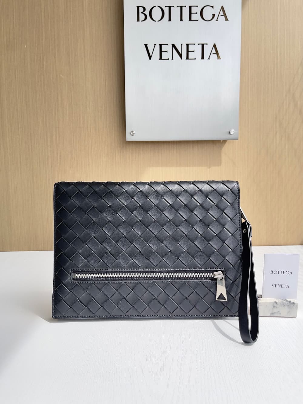 Bottega Veneta Intrecciato Document Case With Wristlet
