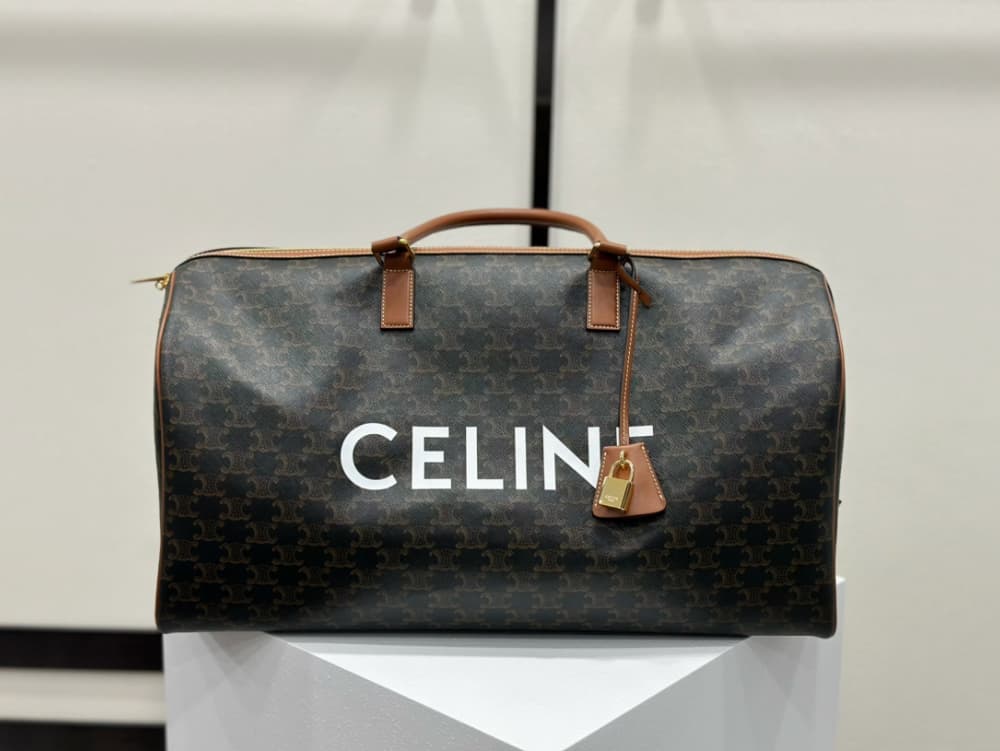 Celine Large Voyage Triomphe Canvas with Celine Print