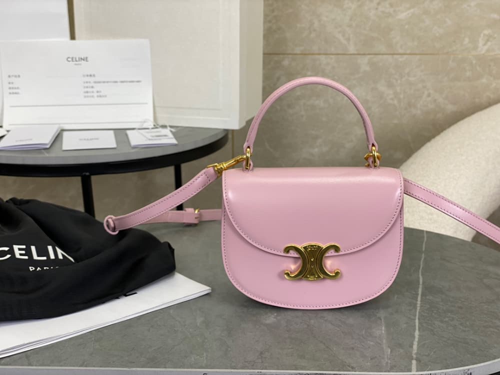 Celine Mini Clea Vesace Calfskin