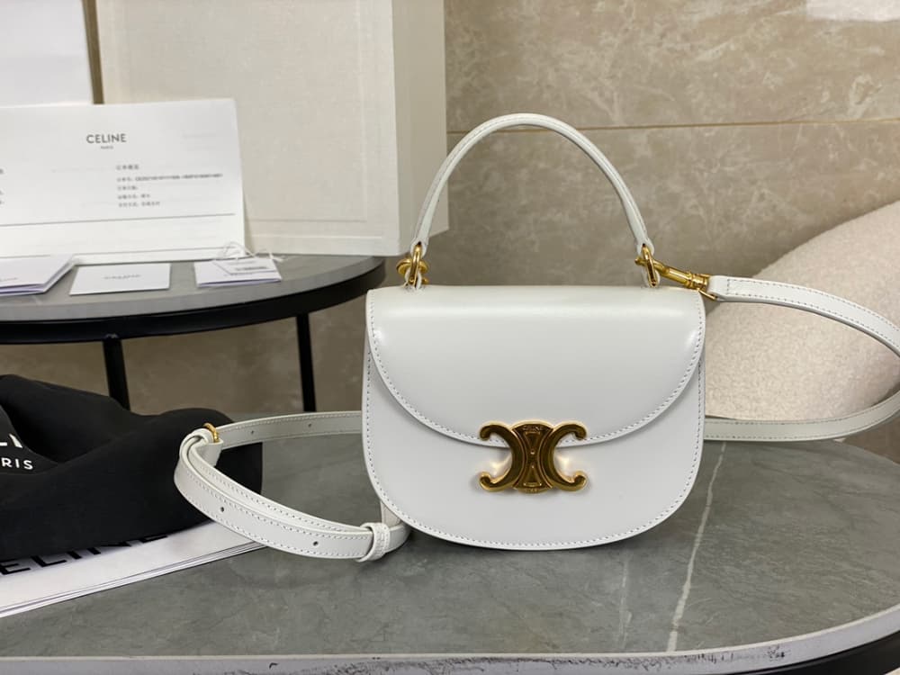 Celine Mini Clea Vesace Calfskin