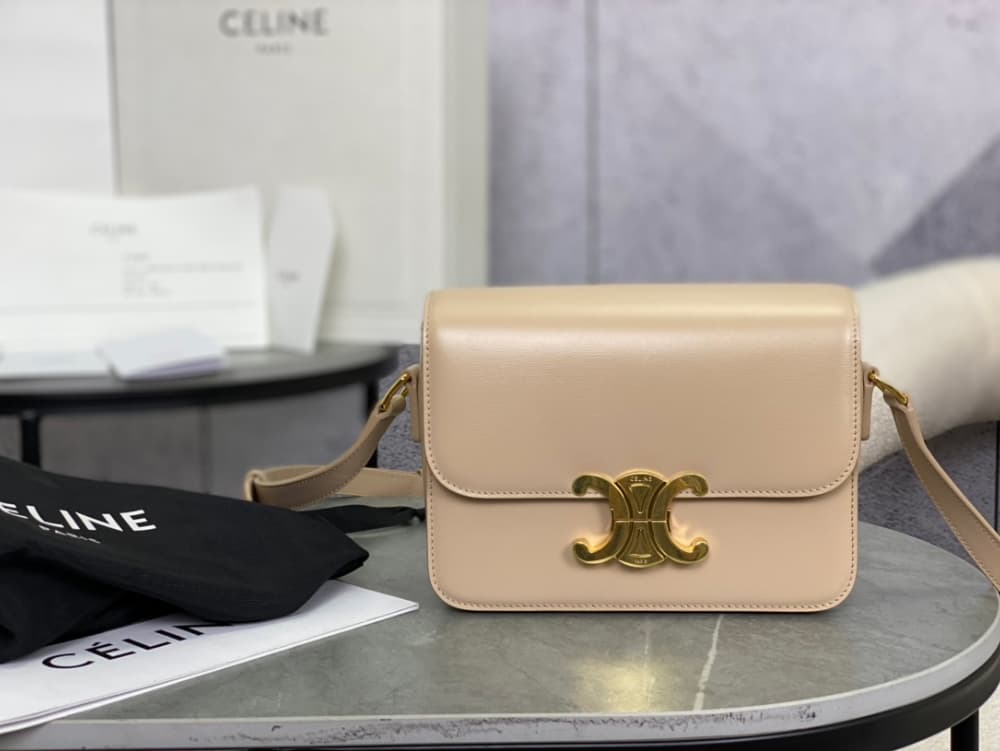 Celine Teen Triomphe Bag Shiny Calfskin