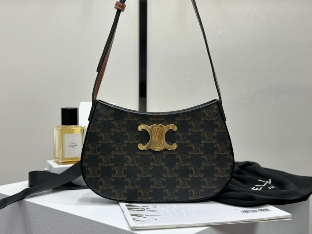 Celine Tilly Canvas & Calfskin