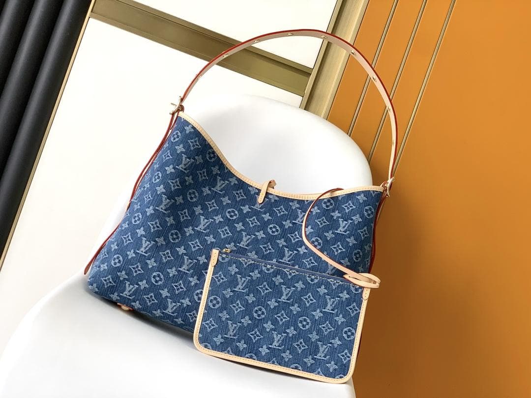 Louis Vuitton Carry All Monogram Denim