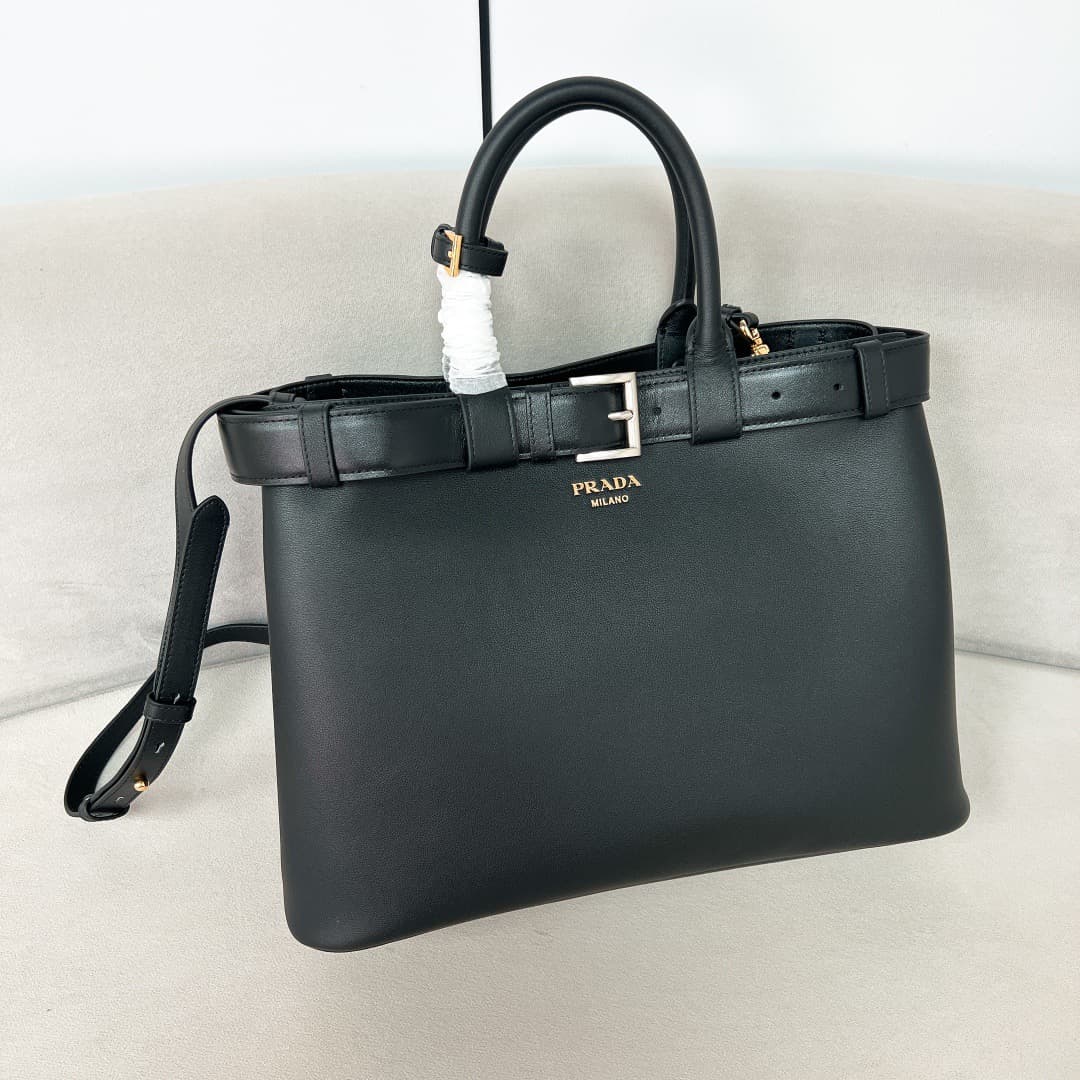Prada Buckle Leather Belt Handbag