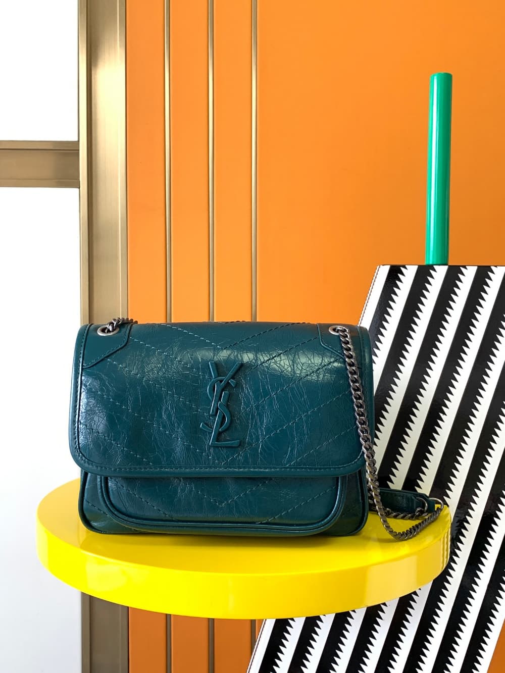 Saint Laurent Niky Baby In Vintage Leather