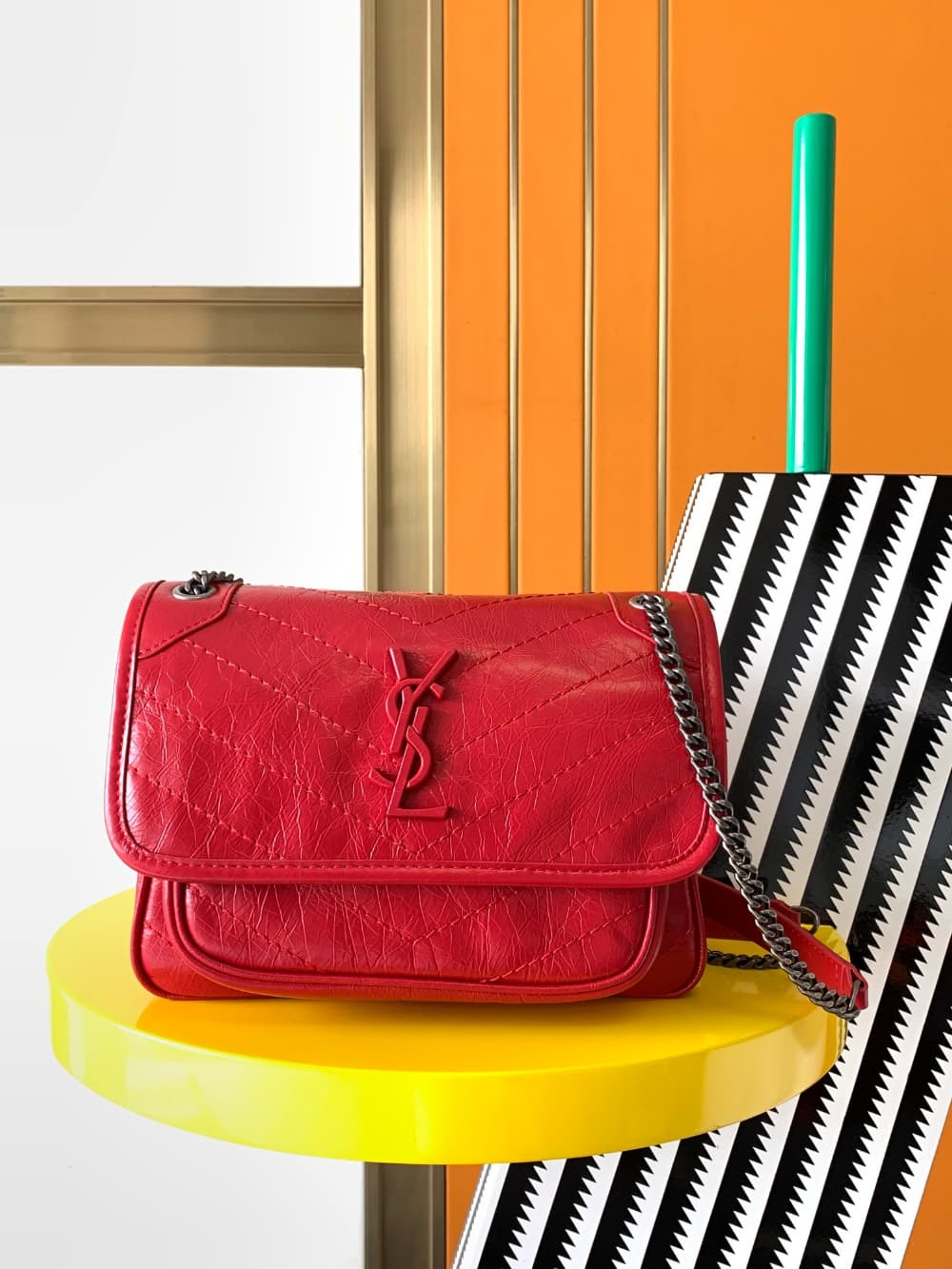 Saint Laurent Niky Baby In Vintage Leather