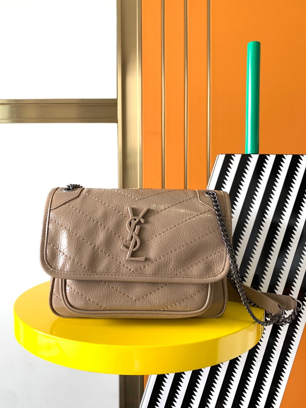 Saint Laurent Niky Baby In Vintage Leather