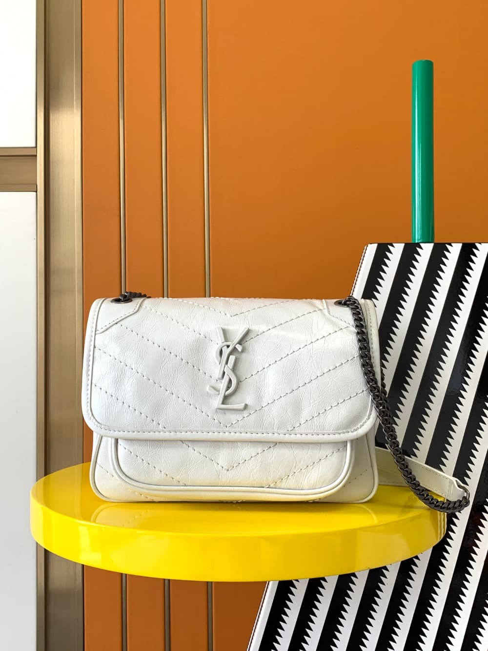 Saint Laurent Niky Baby In Vintage Leather