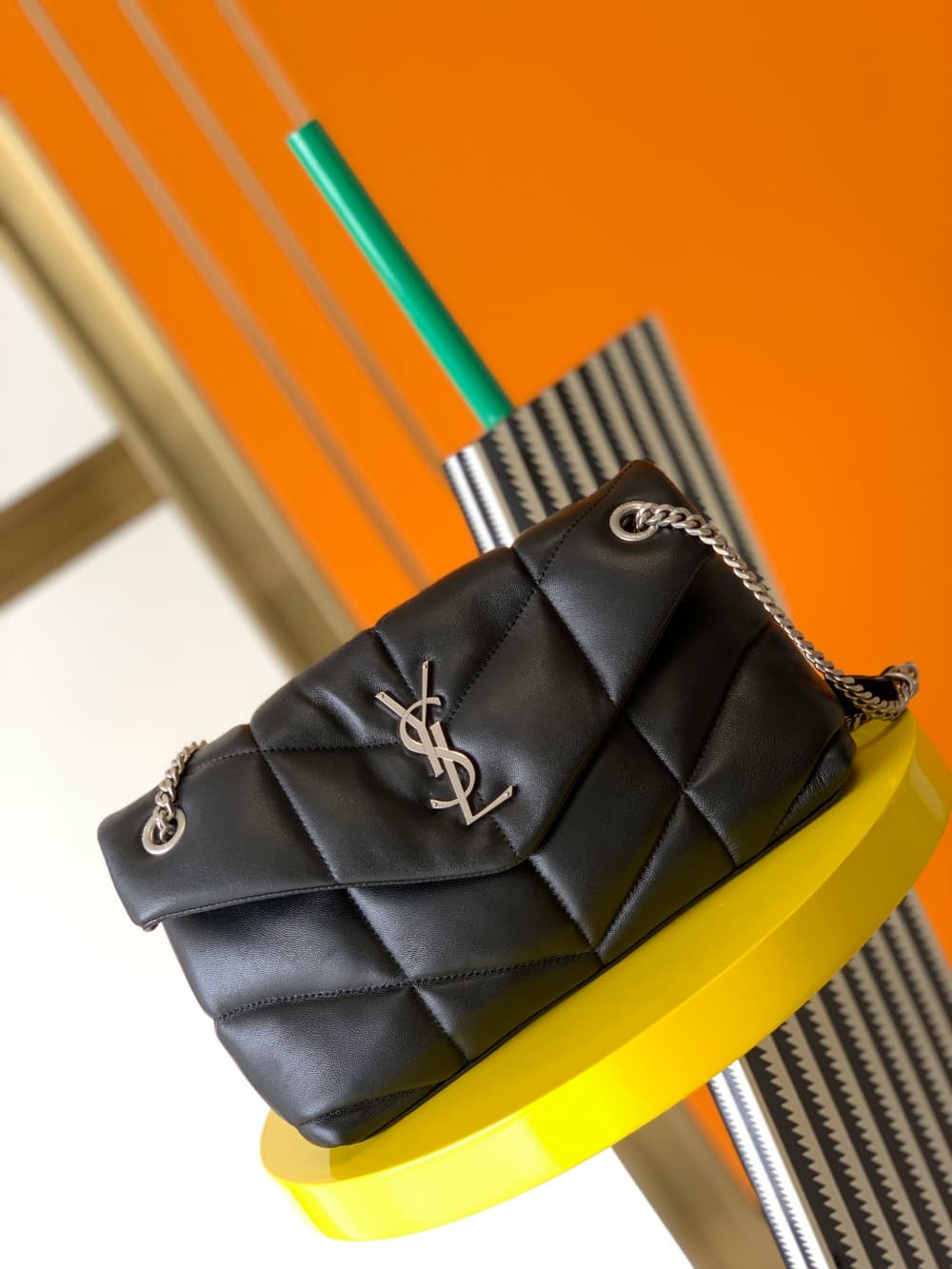 Saint Laurent Puffer Small in Nappa leather